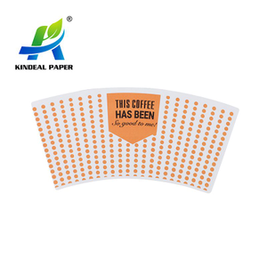 Eco Friendly Printed Middle Bulk Paper Cup Blank Raw Material Board