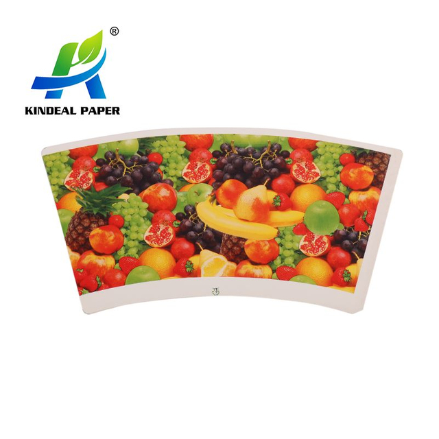Custom Sized Flexographic Printable High Density PE Coated Cupstock with Excellent Sealability​ for Cold Drink Cups​