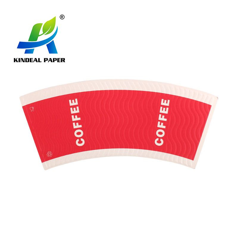 Long Fiber Paper to Make Emboss Fan for Double Wall Paper Cup Sleeve