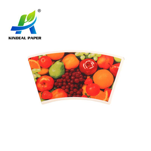 190GSM High Bulk Two-Sided Pe Coated Cup Stock Paper for Making 12oz or 14oz Beverage Cups.