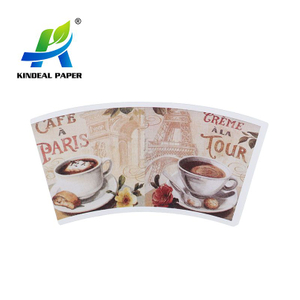 Paper Cup Blanks 9oz Customized Design by Flexo Printing