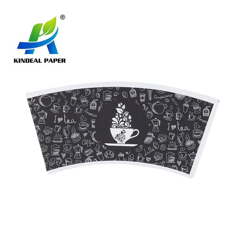 Paper Fan for Paper Cup 7oz No Smell Printing by Kindeal Paper Supplier