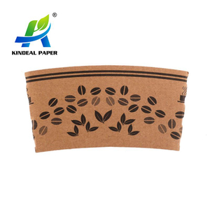 8oz Branded Hot Coffee Custom Logo Printed Paper Cup Sleeves